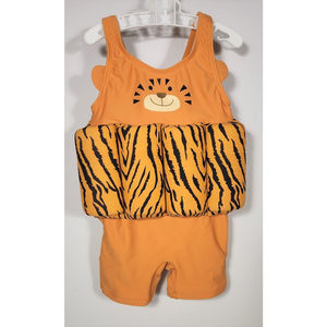 Boys Swimsuit Flotation One Piece Sz 24-36 M Boyz Will Be Boyz
